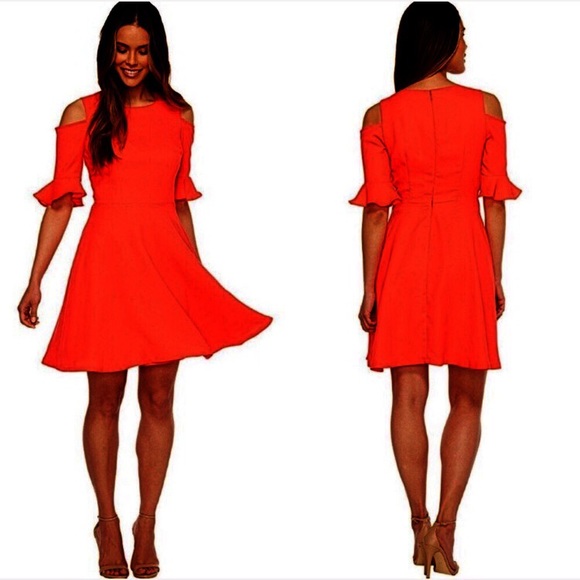 NWT CeCe Cold Shoulder Emma Dress Size 12 - Picture 8 of 8